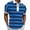 Blue, variant on Mens Silk Shirts Short Sleeve Male Casual Stripe Print Zipper Turn Down Collar Blouse Mens Medium Long Sleeve T Shirts Shirt Blue 3X-Large