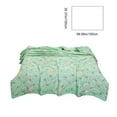 thumbnail image 3 of Qocolhg Cute Summer Quilt Bedding Modern Air Conditioner Quilt for Kids, Cotton Breathable Comforter Print Floral Quilts Bedspread, Cooling Blankets for Hot Sleepers, 39x59 inch, Green, 3 of 6