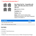 thumbnail image 2 of Rear Brake Pad Set - Compatible with 2000 - 2003 Mercedes-Benz CLK430 208.470 2001 2002, 2 of 2