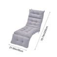 thumbnail image 3 of Deeceymbur Outdoor Cushion Waterproof Sunproof Four Fold Beach Chair Seat Pad for Lounger Swing Hanging Basket 79X22 Inches, 3 of 8