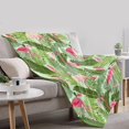 thumbnail image 2 of Yibo Flamingo Blanket,Funny Flamingo Collage Print Gifts for Flamingos Lovers, Soft Plush Flannel Throw Bed Sofa Bedroom Decoration for Kids, 2 of 8