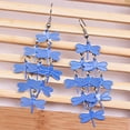 thumbnail image 3 of Grandest Birch Earrings Compact Women Dragonfly Shape Dangler for Party Banquet Alloy Beige, 3 of 8