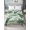 Green, Sage Green, Forest Green, Celadon, variant on Full Flat Sheet Only Yellow Tropics Palm Trees Soft Microfiber Cooling Bedding Sheets Abstract Plant Leaves Flat Bed Sheet