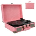 thumbnail image 4 of Record Player With Speakers, Portable  5.0 3-Speed Turntable Phonograph Player, Professional 33/45/78 Rpm Supports Headphone Socket Suitcase Vinyl Record Player, 4 of 8