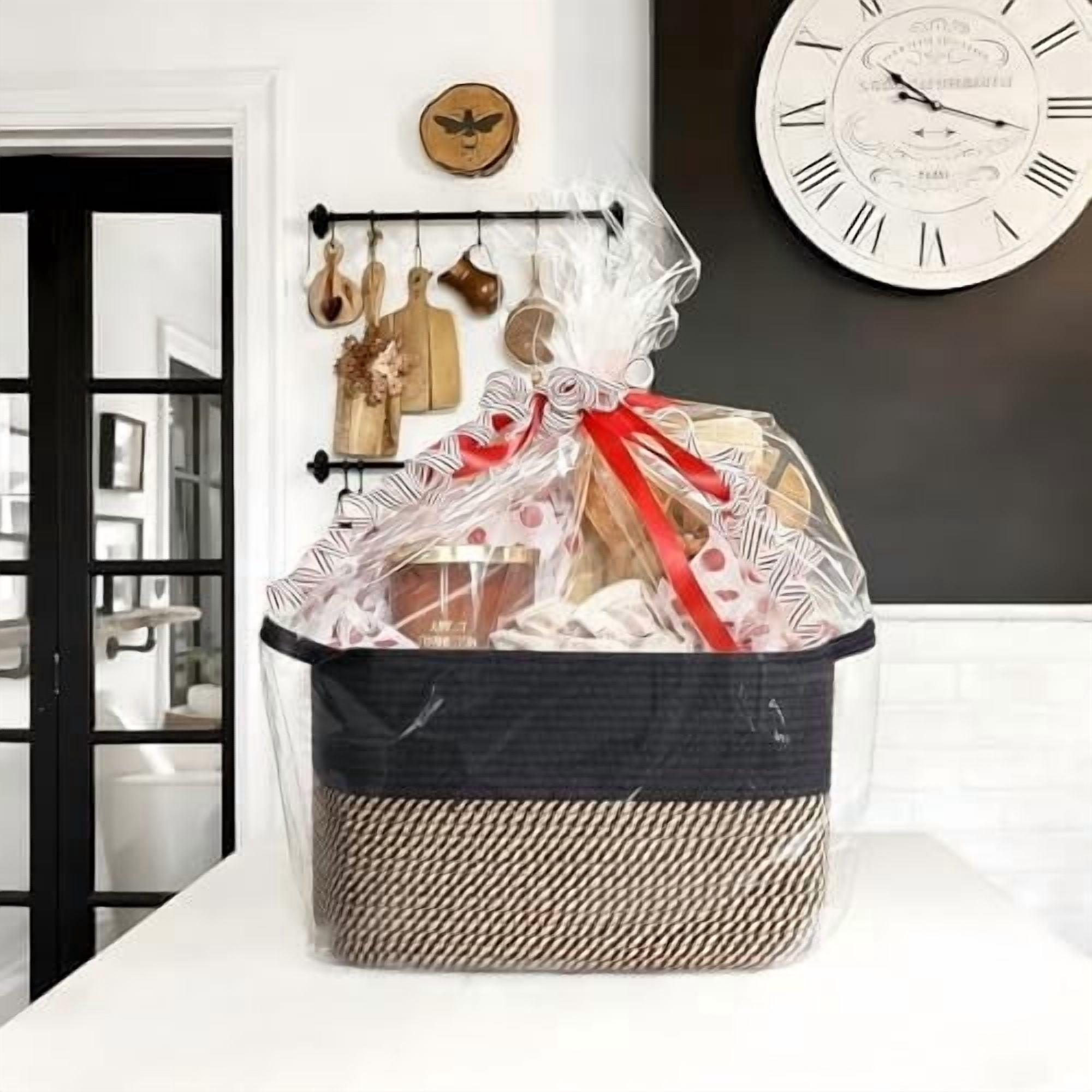 Cube Storage Bins - Towel, Book, Cloth, Shoes, Closet Shelf Woven Baskets for Office, Baby Laundry, Toys, 13''x10''x9''