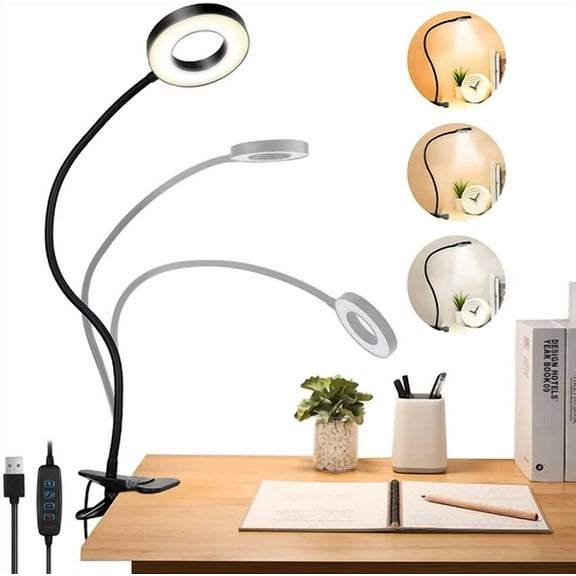 48 Led Usb Clip On Flexible Desk Lamp Led Dimmable Bed Read Table Study Light