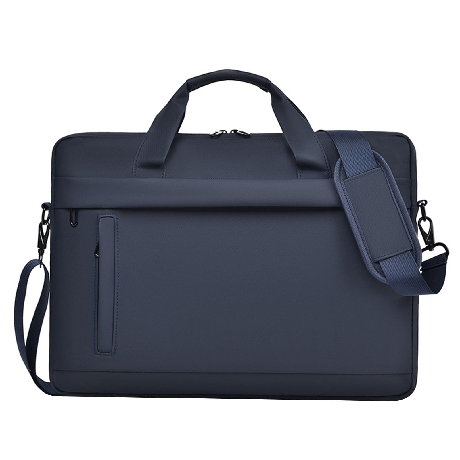 Wzmzjy Laptop Briefcase Shockproof Computer Carrying Bag for Business Travel Office Blue