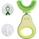 thumbnail image 1 of Cepillo de dientes en forma de U para niños, cepillo de dientes Manual de silicona con forma de aguacate para limpieza bucal, cepillo de dientes en forma de U, 1 of 4