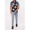 thumbnail image 2 of Pull Homme Gris Jacquard Noir, 2 of 4