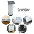 thumbnail image 6 of 6 Inch Furniture Legs Stainless Steel Feet Sofa Cabinet Shelves Leg Replacement Adjustable Height 5pcs, 6 of 7