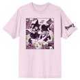 thumbnail image 1 of WEBTOON T-shirt Homme Rose avec Pages de Bande Dessinée Tombantes, Col Rond, Manches Courtes, Berceau, 1 of 3