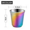 thumbnail image 2 of Tazas de café espresso de acero inoxidable de 80 ml (2,7 onzas) - Tazas con aislamiento de doble pared Tazas Demitasse Taza de café para beber, beber café, beber bebidas, 2 of 6