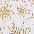 thumbnail image 5 of Christmas Tablecloth 60×84 Inch, Poinsettia Christmas Table Cloth for Winter, Gold Christmas Tablecloths, Christmas Decorative Table Cover for Table, Kitchen, Dining, Holiday, 5 of 5
