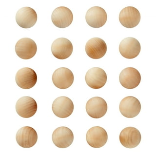 Unfinished Split Wooden Balls, Half Cut Wood for Crafts, Kids DIY Projects  (2 In, 16 Pack)