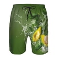 thumbnail image 3 of Goofa Friut Avocado Printed Mens Swim Trunks Summer Quick Dry Short Beach Swimwear Bathing Suits-3X-Large, 3 of 9