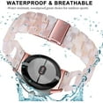 thumbnail image 6 of KOMI Resin Bracelet Compatible Google Pixel Watch Band with Stainless Steel Metal Clasp,Waterproof Lightweight Thin Strap Adjustable Pixel Watch Band for Google Pixel Watch Resin Bands,Tortoise Stone, 6 of 9