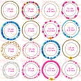 thumbnail image 2 of Conjunto de pulseras Colorido Oro blanco Sonrisa Corazón Estrella Mal de ojo Con cuentas Perlas de arcilla polimérica Encanto apilable Verano Playa Boho Pulsera en capas Joyas Damas Niñas Adolescentes JFHHH pequeña, 2 of 5
