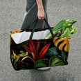 thumbnail image 7 of Tropical Plants Large Foldable Oxford Cloth Cube Organizer Tote Bag Toy Basket, 7 of 7