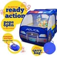 thumbnail image 5 of Kiddzery Pretend Play Police Car Pop Up Play Tent for Kids with Siren Button, 5 of 7