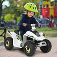 thumbnail image 3 of Gymax 6V Kids Electric Quad ATV 4 Wheels Ride On Toy Toddlers Forward & Reverse White, 3 of 10