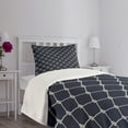 thumbnail image 5 of Ambesonne Marine Quilted Bedspread Set 2 Pcs, Classic Nautical Sea Sailing, Twin Size, Dark Blue White, 5 of 6