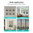 thumbnail image 6 of Window Privacy Film, Green Christmas Tree UV Sun Blocking Window Tint Film Heat Control One Way Blackout Window Film, Xmas Snowflake Watercolor Grey Non Adhesive Static Cling Sticker 35.4x78.7 In, 6 of 7