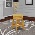 thumbnail image 3 of Home Square 24" Wood Backless Bar Stool in Vegas Gold & Oak - Set of 2, 3 of 5