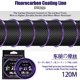 thumbnail image 4 of Línea de pesca de nailon morado con revestimiento de fluorocarbono suave ZUKIBO Toray Línea de monofilamento duradera Línea de hundimiento japonesa para agua dulce y salada, 4 of 5