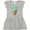 AC-Heather Grey, variant on Inktastic Melting Earth Ice Cream Cone Gift Toddler Girl Dress