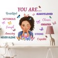 thumbnail image 1 of Pegatinas de pared de un metro con frases inspiradoras, pegatinas de pared de mariposas para niña, pegatinas de pared para decoración de cocina y restaurante, autoadhesivas, 1 of 5