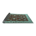 thumbnail image 2 of Ahgly Company Indoor Square Persian Light Blue Traditional Area Rugs, 7' Square, 2 of 4