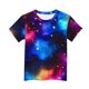thumbnail image 5 of Blusas y camisas de manga corta con cuello redondo Camiseta estampada de manga corta con estampado de estrellas para niños Cuello redondo Manga corta Casual Versátil Para niñas Top de poliéster, 5 of 5