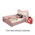 thumbnail image 1 of Princess Children Beds Pink Girl Cartoon Cat Creative Single Leather Children Beds Guardrail Cama Infantil Bedroom Furniture My Lux Decor Round, 1 of 16