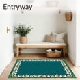 thumbnail image 3 of ODIKA 6x9 Machine Washable Non-Slip Area Rug, Merry Twist Hearth Adornment High Traffic Rug, White, 613251, 3 of 7