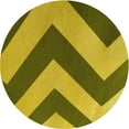 thumbnail image 1 of Ahgly Company Indoor Round Patterned Dark Bronze Brown Area Rugs, 6' Round, 1 of 6