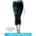 thumbnail image 2 of Women Seamless Basic Stretch Capri Sports Yoga Leggings, 2 of 2