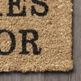 thumbnail image 3 of nuLOOM Coir Leave Your Shoes and Worries Door Mat, 1' 5" x 2' 5", Natural, 3 of 4