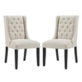 thumbnail image 2 of Modway Baronet Dining Chair Fabric Set of 2 in Beige, 2 of 5