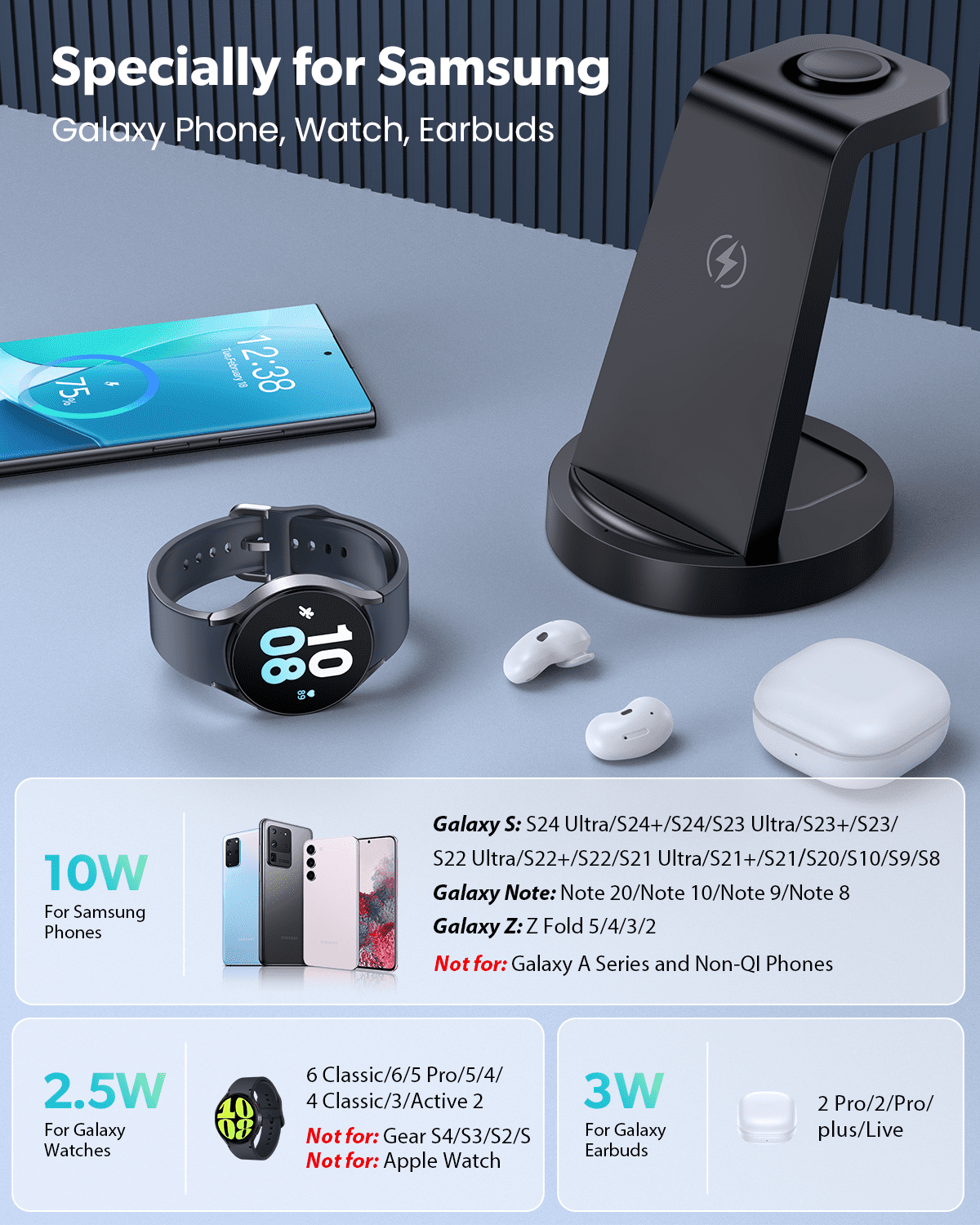 Wireless Earbuds Galaxy Watch Earbuds Charger Samsung Galaxy Watch