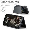 thumbnail image 5 of ShieldFlex for iPhone 16 Case Wallet with RFID Blocking Card Holder, Premium PU Leather Durable Kickstand Case for iPhone 16 6.1",Black, 5 of 7