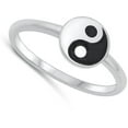 thumbnail image 4 of Yin and Yang Taoism Daoism Ring .925 Sterling Silver Band Jewelry Female Male Unisex Size 6, 4 of 4