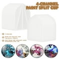 8 Oz Paint 4 Channel Pouring Split Cup Art Pouring Cup White 8Oz