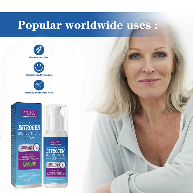 Crema De Alivio De Estrógeno Crema 100ml Equilibrio hormonal Seguridad Salud Mujer Portátil para suministros para el cuidado del cuerpo Ndcxsfigh Cuidado Belleza
