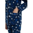 thumbnail image 5 of Apparonia Women's Pajama Sets 100% Cotton Flannel Ladies PJs Button Front Top Drawstring Bottoms Midnight Flurry XXL, 5 of 6
