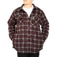 thumbnail image 3 of Visive Mens Flannel Jacket Shirt Big And Tall Heavy Button Down Thermal Lined, 3 of 6