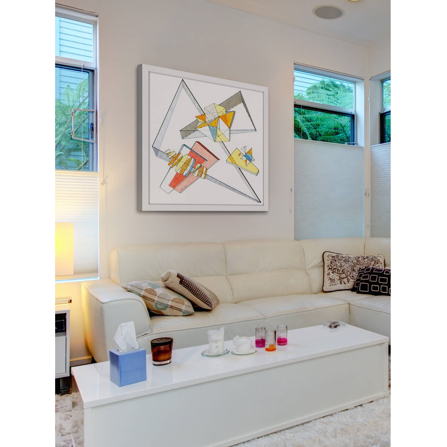"Triangle Entrapment" Framed Painting Print