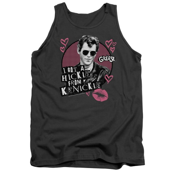 Grease Kenickie Adult Tank Top Charcoal