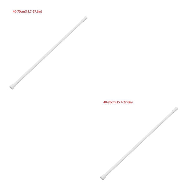 Moyic High Carbon Steel Curtain Rod Punch-free Heavy Curtains Replacement Anti-rust Waterproof Pole Bath Accessories Duty 40-70cm 2piezas