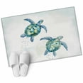 thumbnail image 2 of Summer Marine Life Washable Small Entryway Area Rugs 2'x3', Ocean Pair Sea Turtle Water Splash Coastal Low Pile Throw Rug Non-Slip Sturdy Edge Binding Carpet for Front Door Floor Room Entry, 2 of 9