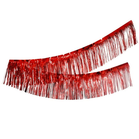 

YiYong Party Backdrop Curtain Wide Application Exquisite Premium Party Table Skirt Glitter Fringe Garland